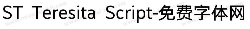 ST Teresita Script字体转换